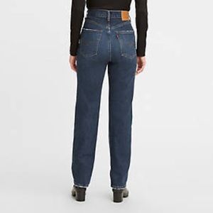 NEW Levis 70s high rise slim straight jeans in Sonoma hills - dark indigo wash